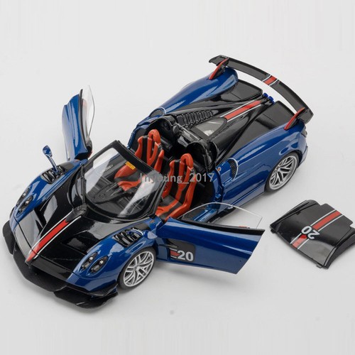 1:18 2019 Pagani Huayra Roadster BC Model Car Diecast Toy Cars Collection Blue - Picture 4 of 11