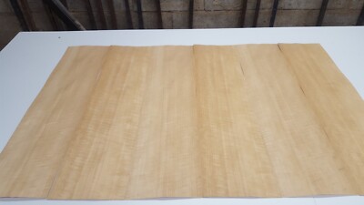 Figürliches Anegre Holzfurnier - 6 Naturholzplatten - 680 mm x 170 mm