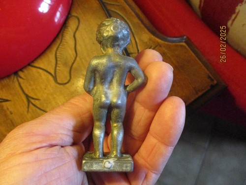 Ancien Tire Bouchon Régule patiné , à astiquer au Manneken Pis vrille zizi acier - Picture 6 of 6