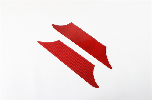 Cubierta del panel trasero interior de fibra de carbono roja para Dodge Challenger 2015-2022 - Imagen 7 de 9
