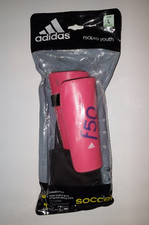 ADIDAS Youth Large SHIN GUARD Set w/ Sock F50 PRO M38656 Hard Shield PINK Soccer