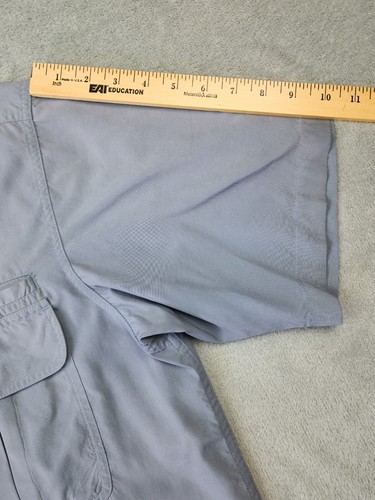 Cabelas Outdoor Gear Button Up Herrenhemd Large blau Doppeltaschen - Bild 13 von 16