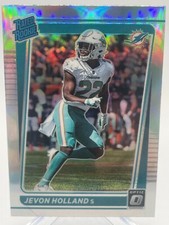 2021 Optic Jevon Holland #267 Silver Holo Prizm Rookie Card Dolphins