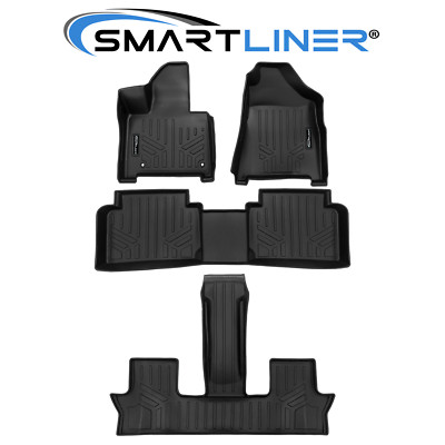SMARTLINER Custom Fit 3 Row Floor Liners TPE 2024-2025 Hyundai Santa Fe SUV