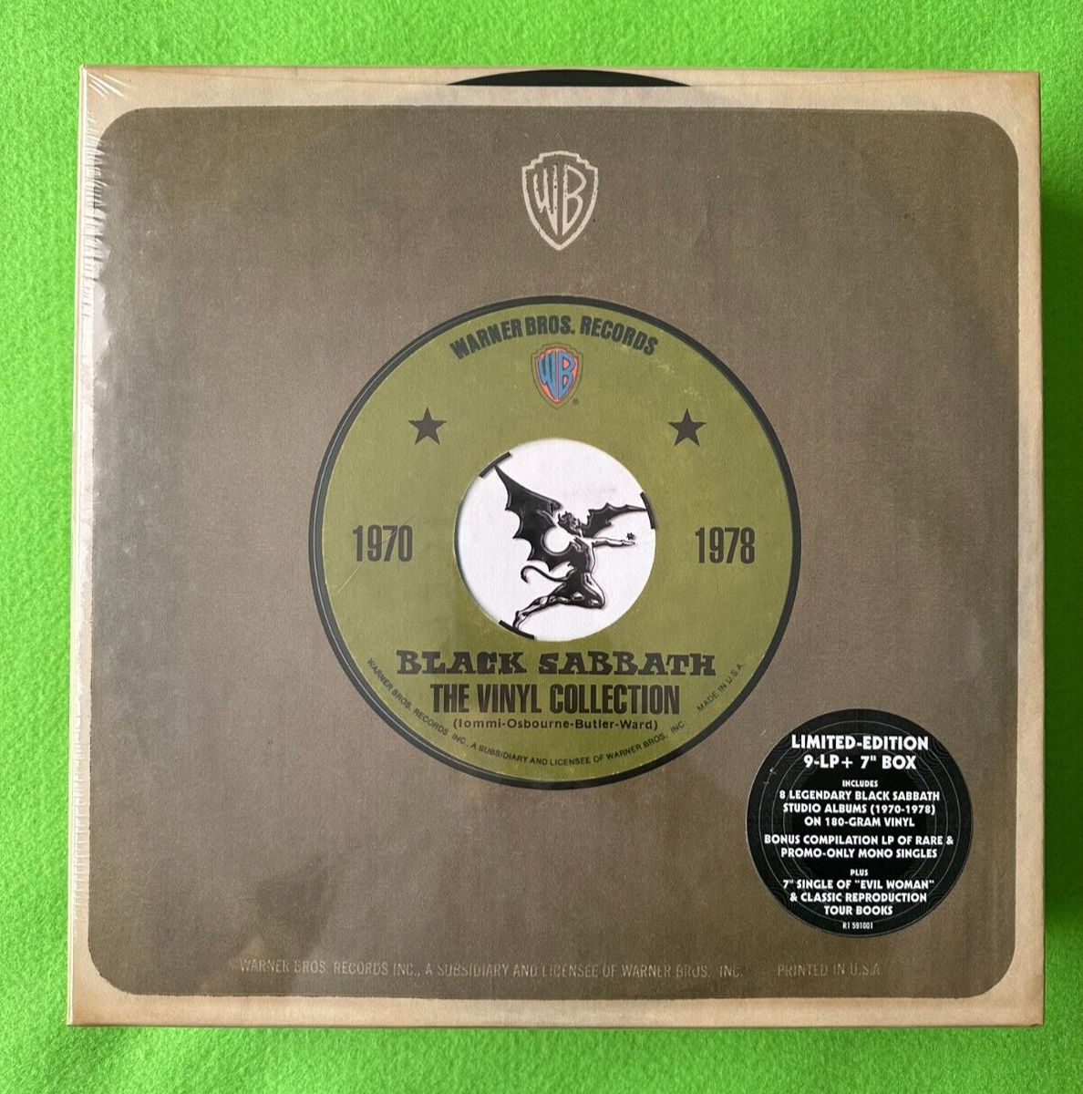 BLACK SABBATH Vinyl Collection Box Set 1970-1978 -1718 of 3000