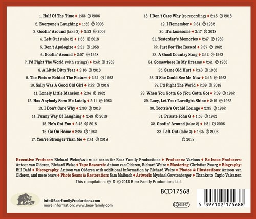 Hank Cochran - Sally Was A Good Old Girl (CD) - Classic Country Artists - Bild 7 von 7