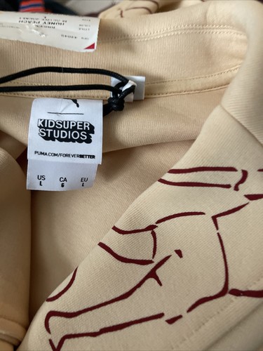 $200 NWT PUMA x KIDSUPER STUDIOS LARGE TAILORED SPORT JACKET HONEY PEACH TL50657 - Picture 11 of 11