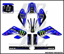 Razor MX500 MX650 graphics kit decals  THICK AND HIGH GLOSS .....