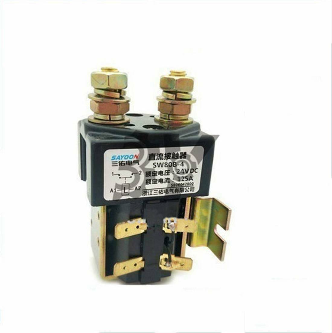 SW80B-4 DC Contactor Component Solenoid For 24V Ranking TOP16 Regular store Electronic 125A