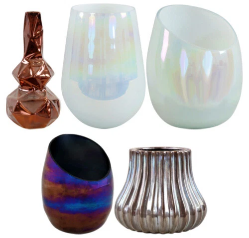 Floreros decorativos de cristal para el hogar