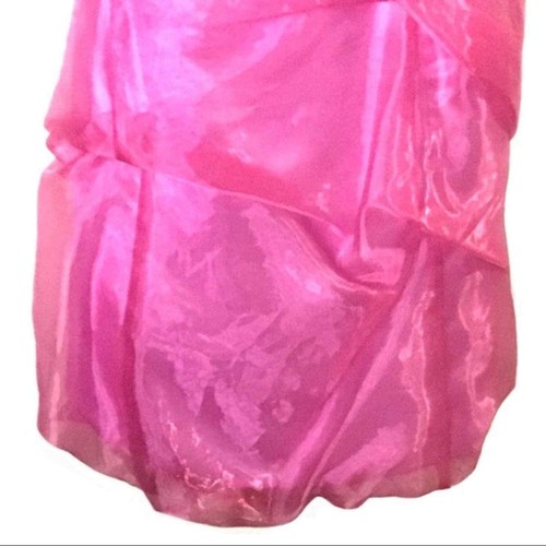 Gunne Sax Dress Gown Women Sz 5 Pink Shimmer Strapless Back Zip Formal Prom - Picture 3 of 8