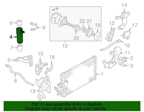 Original GM 1994-1995 Chevrolet GMC Yukon Blazer Suburban Base Deshidratador 2724818 Foto 2 de 2