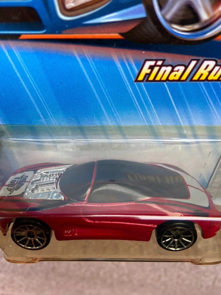 2005 Hot Wheels FINAL RUN dark red BUICK WILDCAT #073 moc 3/5 10sp - Image 4 of 4