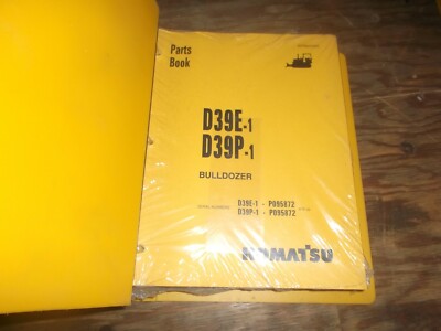 Komatsu D39E-1 D39P-1 Bulldozer Crawler Dozer Parts Catalog Manual NEW