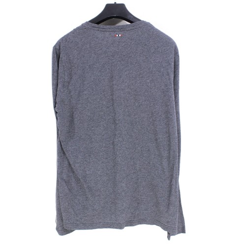 NAPAPIJRI Herren Pullover Gr.M Rundhals Grau Baumwolle Pulli me4617 - Bild 2 von 6