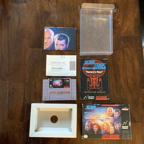 Star Trek The Next Generation SNES Cib With Poster