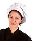 Usa Professional White Chef or Baker Hat, 2 Pack, Stain/Wrinkle Resistant