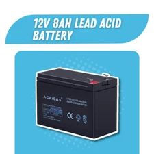 AGRICAS 12v 8ah ( Lead acid ) Rechargeable Battery