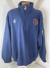 Vintage Chicago Bears NFL Pro Line Logo Athletic Fleece Pullover - Large