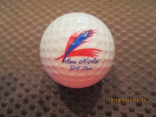 PING GOLF BALL/S-RED/WHITE PING 2...9/10...SEA N AIR GOLF CLUB LOGO..CALIFORNIA