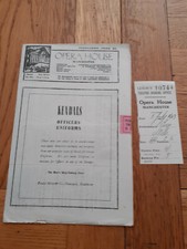 1943 Manchester Opera House programme & tickets Sadlers Wells Swan Lake