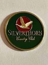 Rare Silverthorn Country Club 1" Coin Style Golf Marker - Spring Hill, Florida