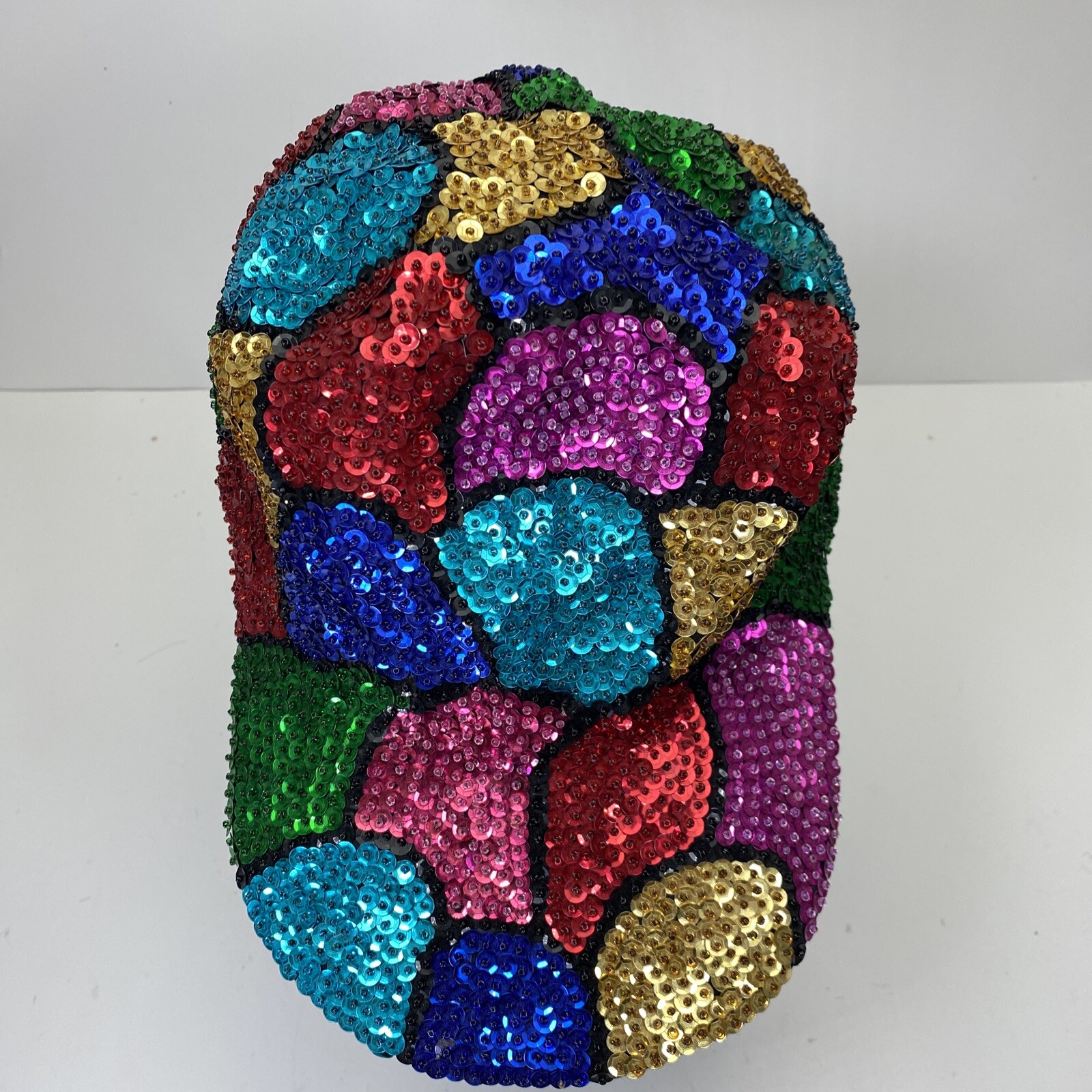 All Sequins AOP Bedazzled Baseball Cap Pebble Pat… - image 6