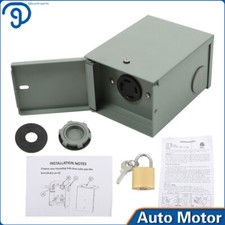 30 Amp 4 Prong NEMA L14-30R Power Outlet Box Generator Power Outlet Box 125/250V