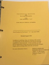Rodgers Organ Deseret 115, Alexandria 145, Trilogy 325, 32-B Technical Manual