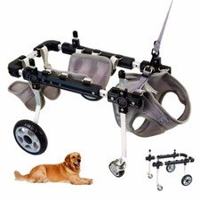 Four Wheel Dog Wheelchair Limbs Pet Disability Training Rehabilitation Car