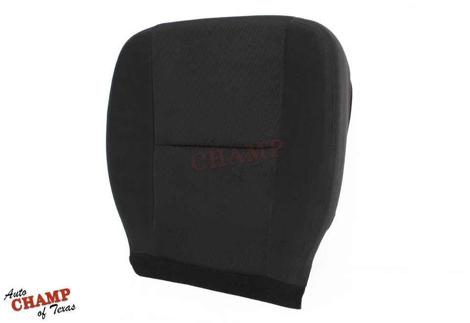 2013 Chevy Silverado 1500 2500 3500 HD-Driver Side Bottom Cloth Seat Cover Black - Image 4 of 4