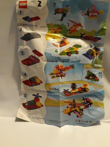 LEGO Classic McDonald's Happy Meal #2 Vintage 1999 Dog Seaplane Building Toy (A8 - Picture 7 of 8