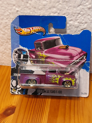 Hot Wheels Custom 56 Ford F100 - 211/250 - Miniature Neuve Sous Blister
