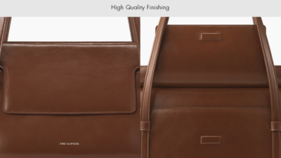 FIND KAPOOR MARTY BAG S 33 CRNKLED DARK BROWN /Shoulder Bag