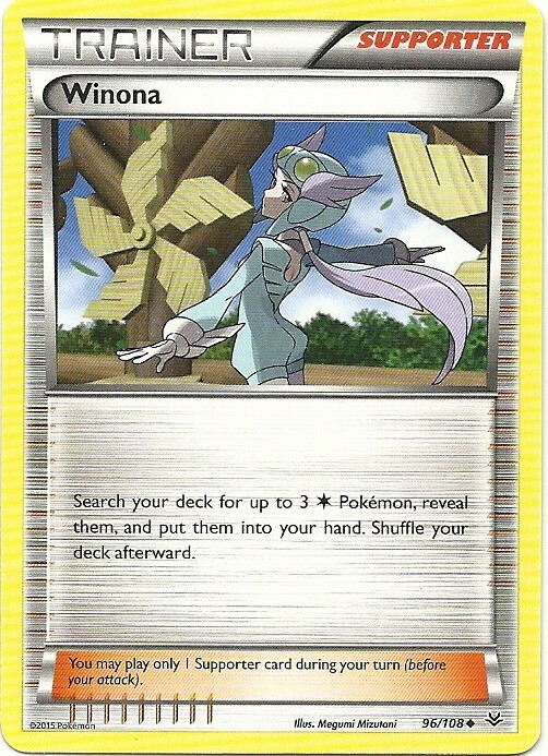 4x WINONA 96/108- XY Roaring Skies- Uncommon Nonholo TRAINER