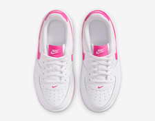 Nike Force 1 Low Shoes White Pink Little Kids' PS  Size 11C - 3Y