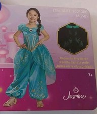 DISGUISE DISNEY PRINCESS Jasmine From Aladdin Girl Costume Size Medium 7-8