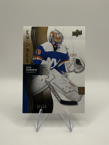 2023-24 Upper Deck Premier Ilya Sorokin Gold /65 Islanders #28