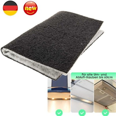 1/2x Universal Aktivkohlefilter Kohlefilter Fettfilter Dunstabzugshaube 57X47cm