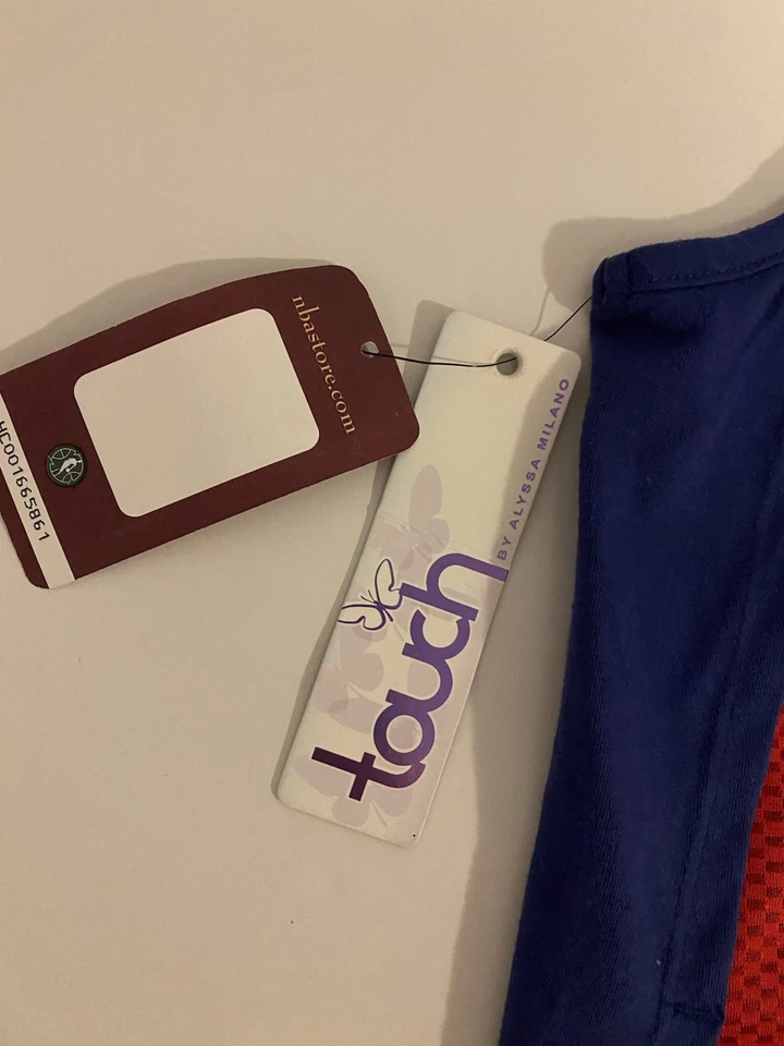 Women’s Detroit Pistons Basketball Jerswy Red And Blue Small - Image 4 of 4