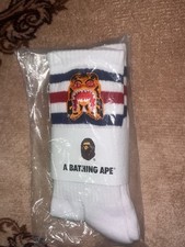 BAPE Tiger Socks 'White'