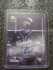 2025 Topps Black & White - Jackson Chourio #014 Purple /25