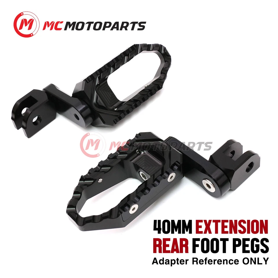 Para Triumph Daytona 675 / R 2009-2012 1,5 pulgadas estriberas traseras de pasajero descendentes Foto 3 de 4