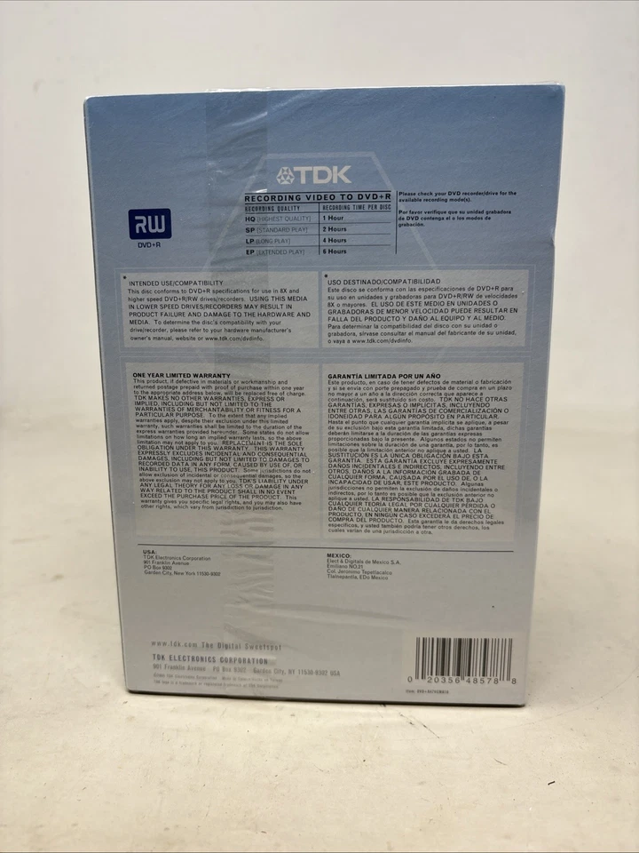 TDK DVD+R 4.7 GB_10 Pack_6 Hours Recordable_Blank Discs - Image 2 of 4