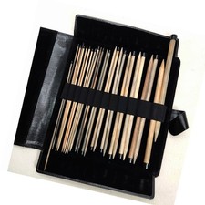 Lykke Black Birchwood Straight Knitting Needle Set 12 Pairs 10" Case Complete