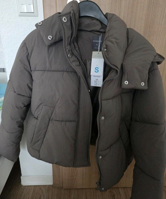 Primark Damen Steppjacke Winterjacke mit Kapuze Braun Gr. S NEU