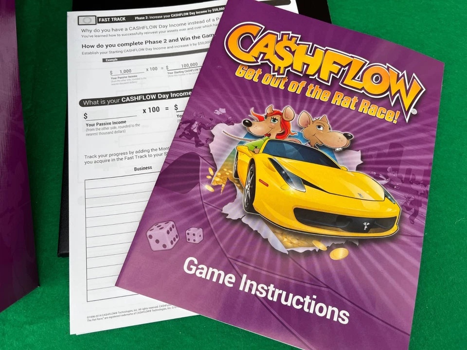 CASHFLOW GET OUT OF THE RAT RACE BOARD GAME 100% COMPLETE *EXCELLENT CONDITION* - Image 3 of 4