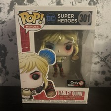 Funko Pop! DC Super Heroes Harley Quinn #301 Gamestop Exclusive W Protector