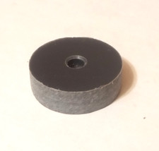 ROUND 3/8 Inch Thick x 1-1/4 Inch OD GRAY PVC DISC with 1/4" Center