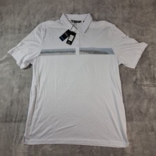 Travis Mathew Polo Shirt Mens 2XL XXL White Performance Stretch Comfort NWT